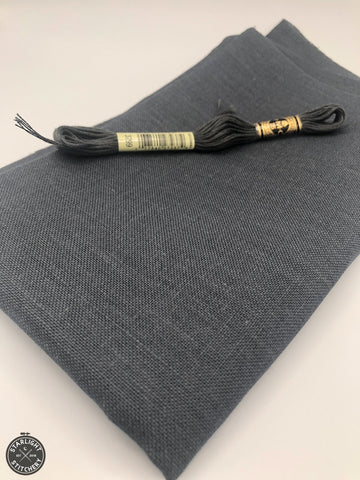 36 ct Linen "Charcoal" - Zweigart - Cross Stitch Fabric