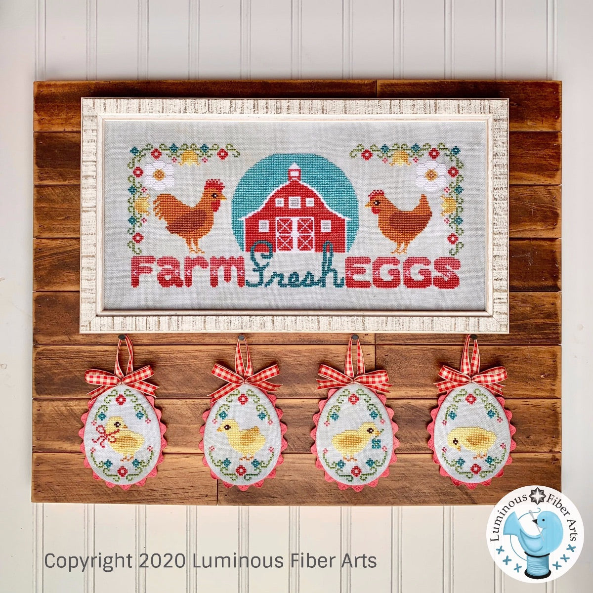 Farm Fresh Eggs - Luminous Fiber Arts - Cross Stitch Pattern