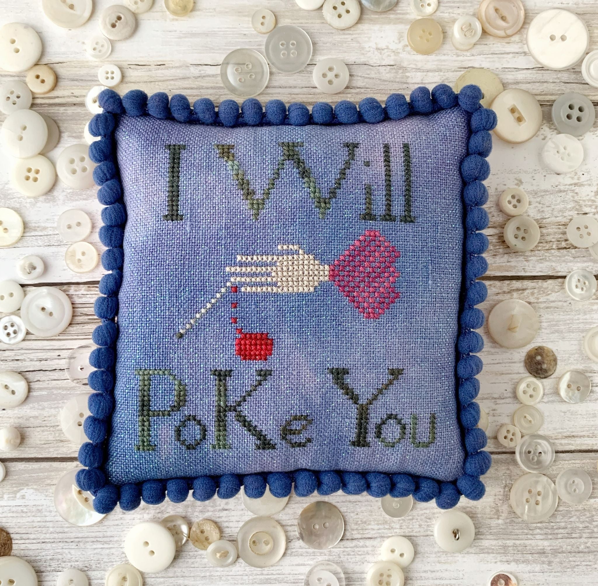 I Will Poke You - Lucy Beam Love in Stitches - Cross Stitch Pattern