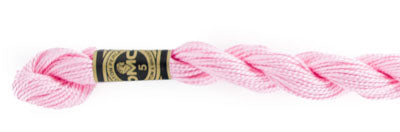 Pearl Cotton Size 5 - 605 (Very Light Cranberry) - DMC Embroidery Floss