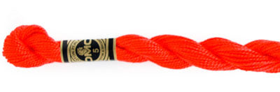 Pearl Cotton Size 5 - 608 (Bright Orange) - DMC Embroidery Floss