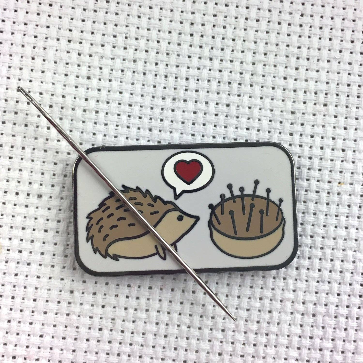 Hedgehog Pincushion Love Needle Minder - Snarky Crafter Designs