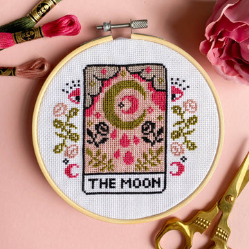 The Moon Tarot Card - Innocent Bones - Cross Stitch Kit