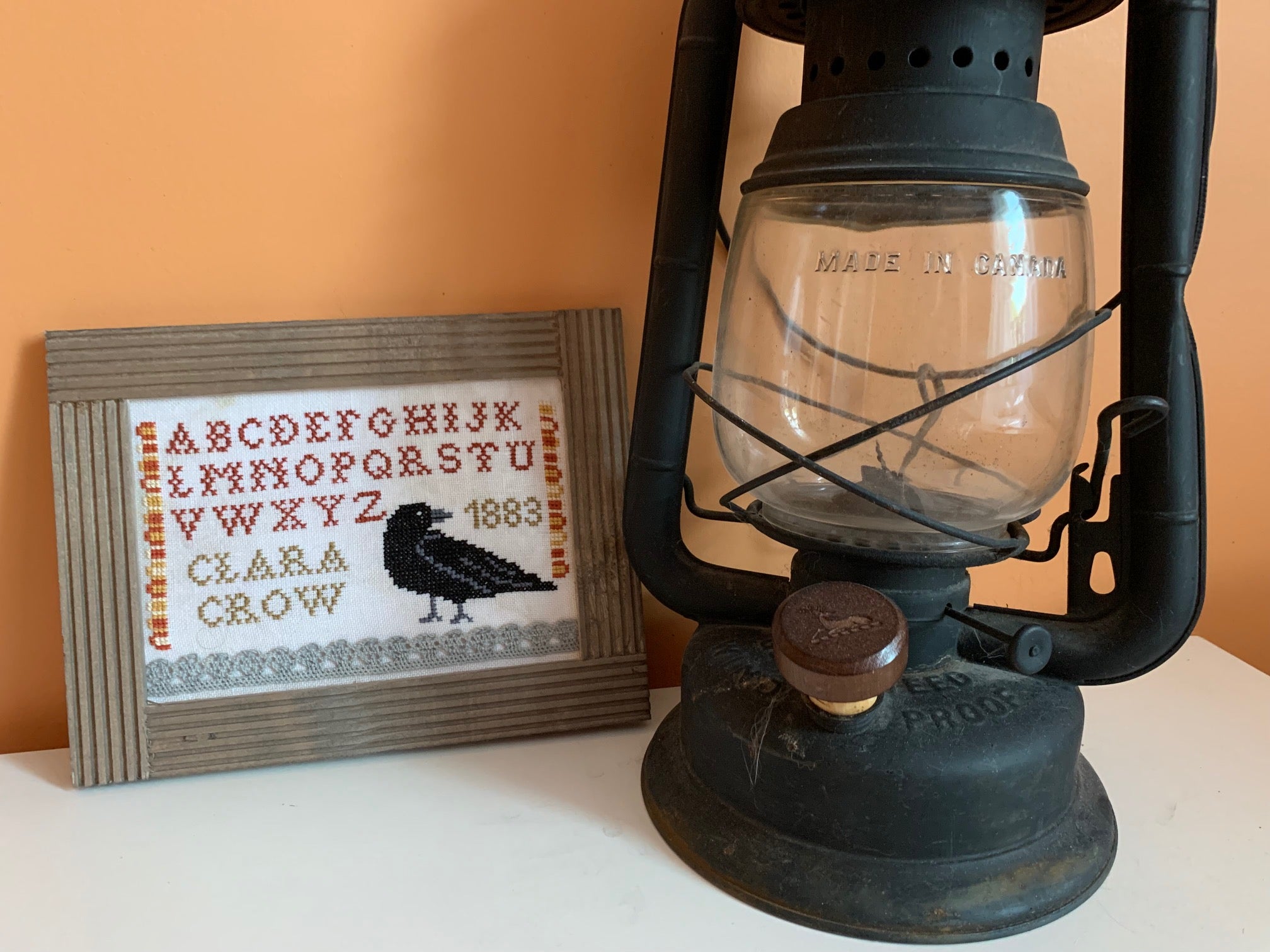 Clara Crow Sampler - Darling & Whimsy Designs - Cross Stitch Pattern