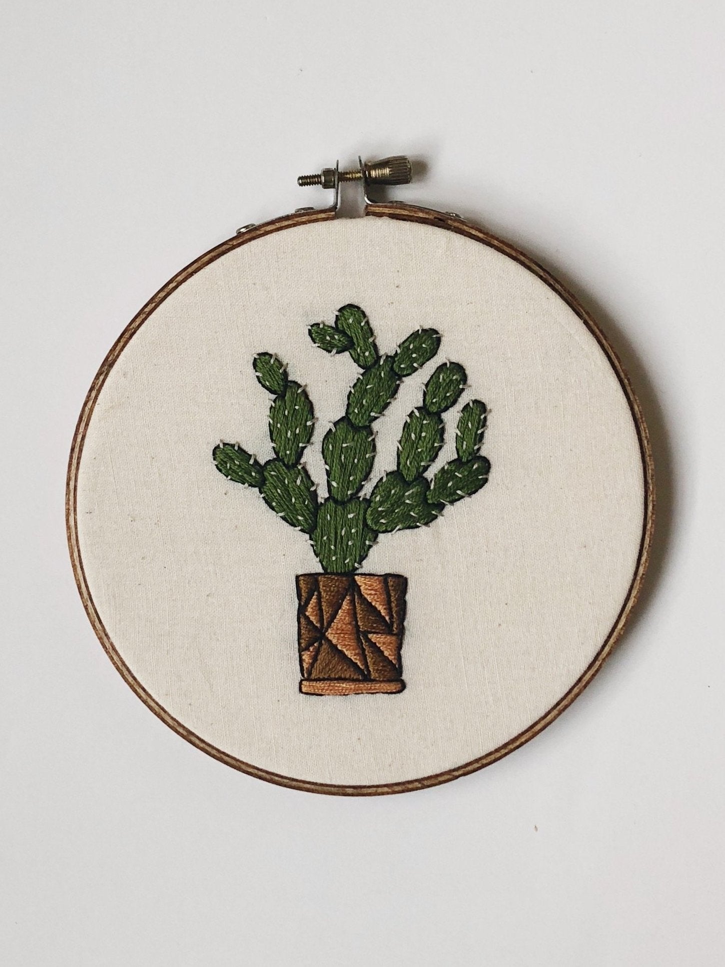embroidery succulents Growing Cacti - Thistle & Thread Design