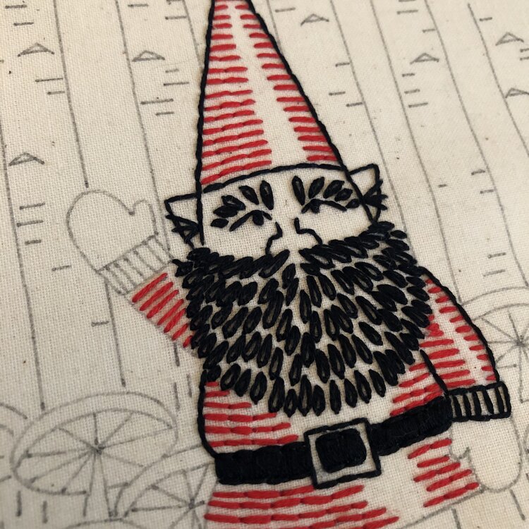 Gnomework Embroidery Kit - Hook, Line & Tinker