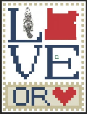Love Bits: Oregon - Hinzeit - Cross Stitch Pattern