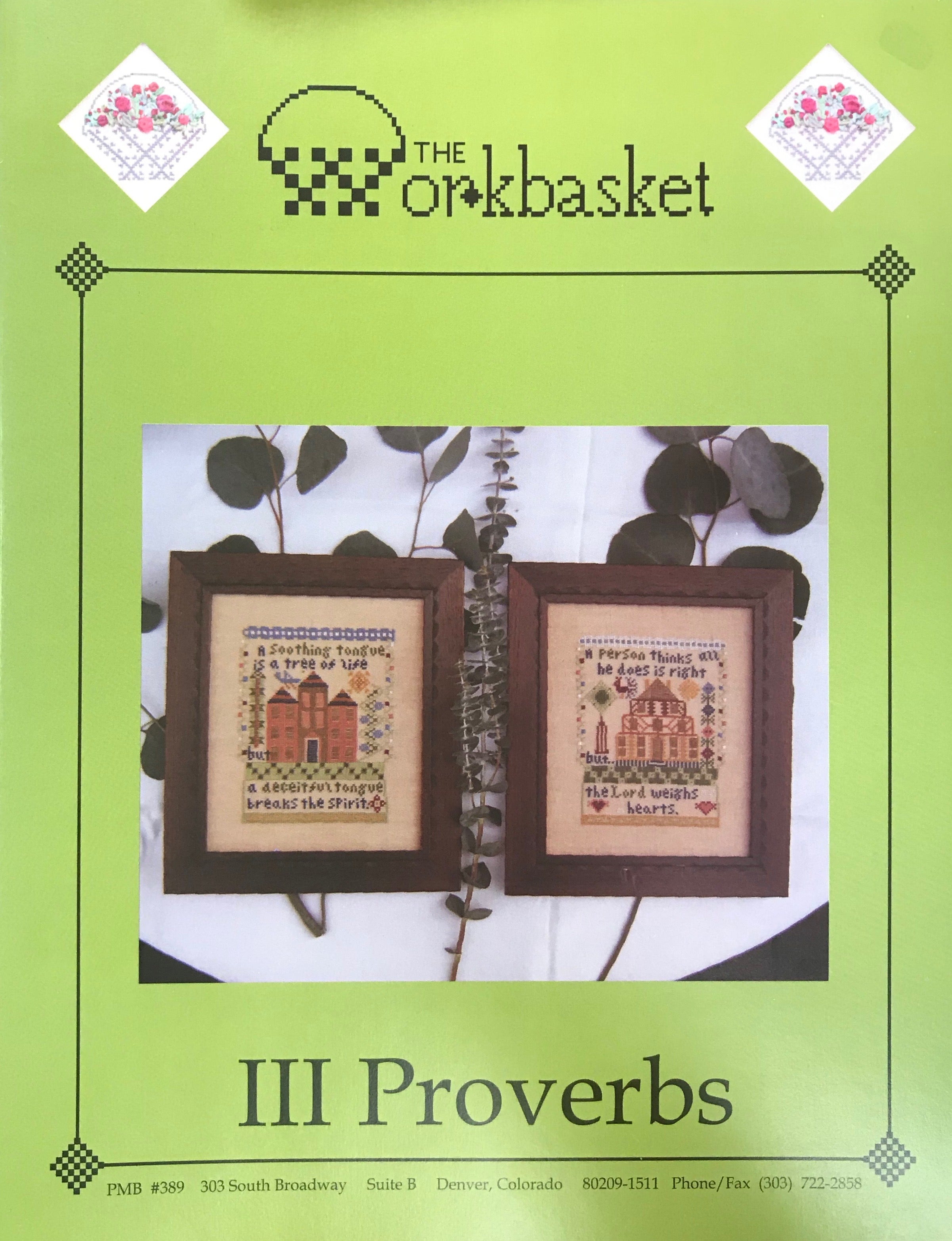 III Proverbs - The Workbasket - Cross Stitch Pattern
