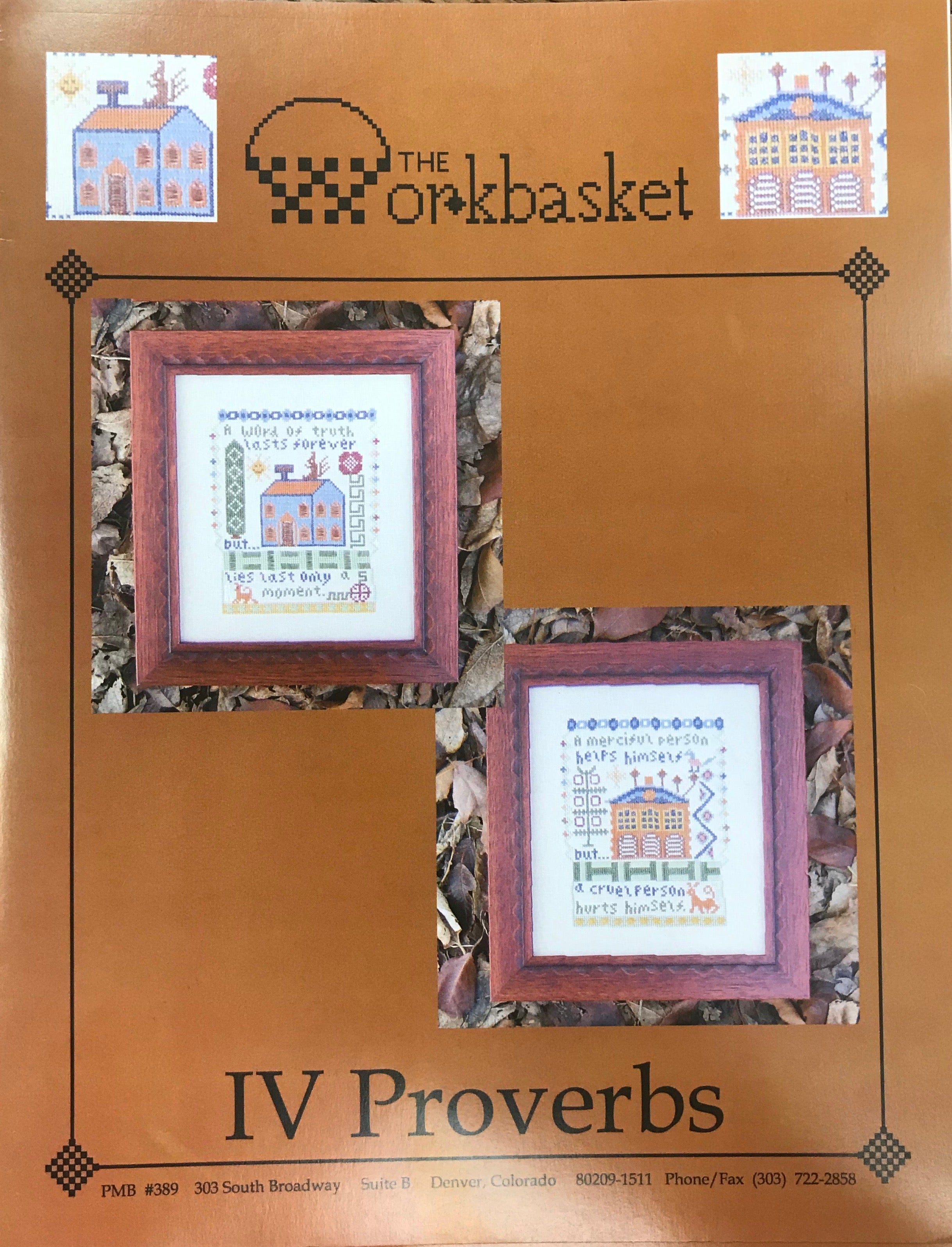 IV Proverbs - The Workbasket - Cross Stitch Pattern