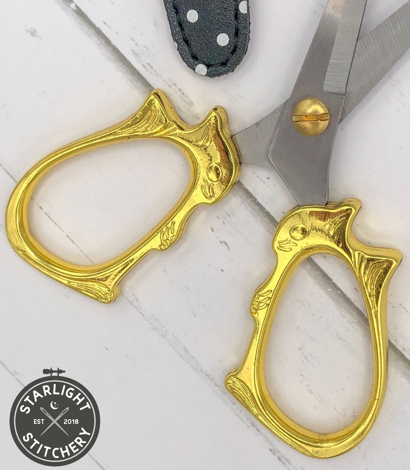 Golden Cat Embroidery Scissors