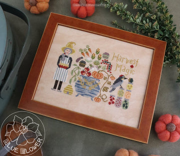 Harvest Magic - The Blue Flower - Cross Stitch Pattern