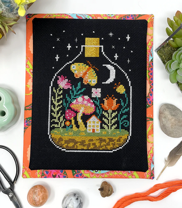 Night Terrarium - Tiny Modernist - Cross Stitch Pattern