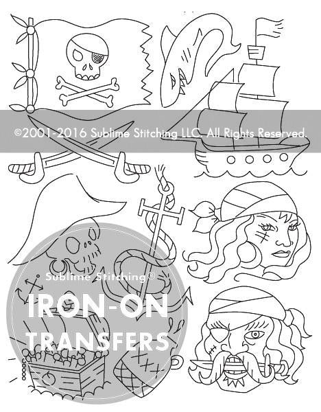 Pirates Ahoy Small Pack - Sublime Stitching - Embroidery Pattern