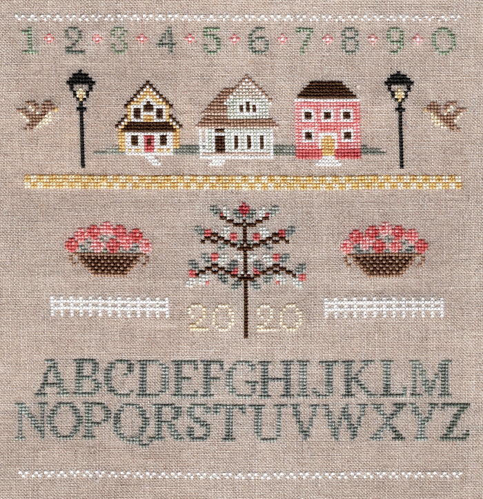 Peachtree Park Sampler - Sweet Wing Studio - Cross Stitch Pattern