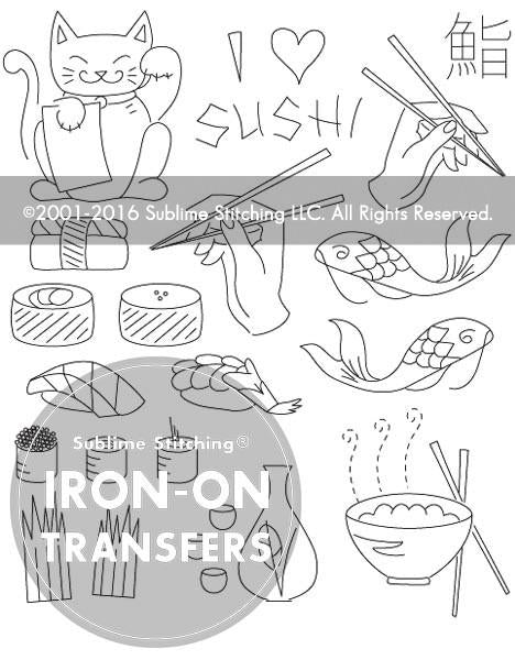 Sushi Bar Small Pack - Sublime Stitching - Embroidery Pattern