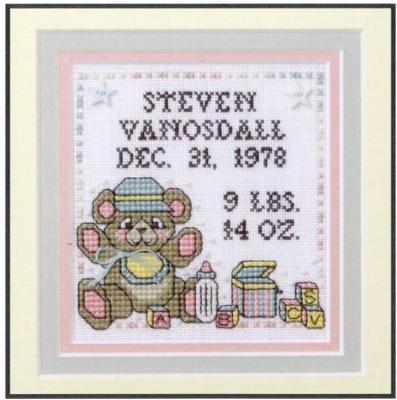 Tiny Tykes Teddy - The Sweetheart Tree - Cross Stitch Pattern