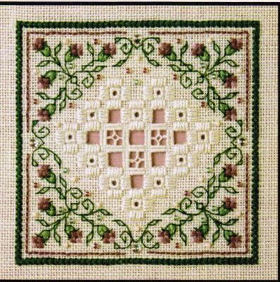 Teenie Hardanger V - The Sweetheart Tree - Cross Stitch Pattern