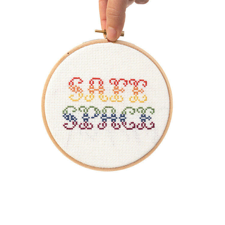 Safe Space Cross Stitch Kit - Junebug and Darlin - Cross Stitch Kit