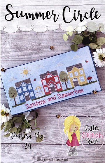 Summer Circle - Little Stitch Girl - Cross Stitch Pattern