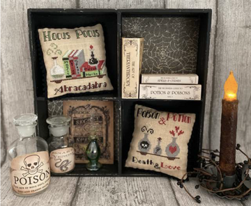 Witch Spells Pillows - Mani di Donna - Cross Stitch Pattern