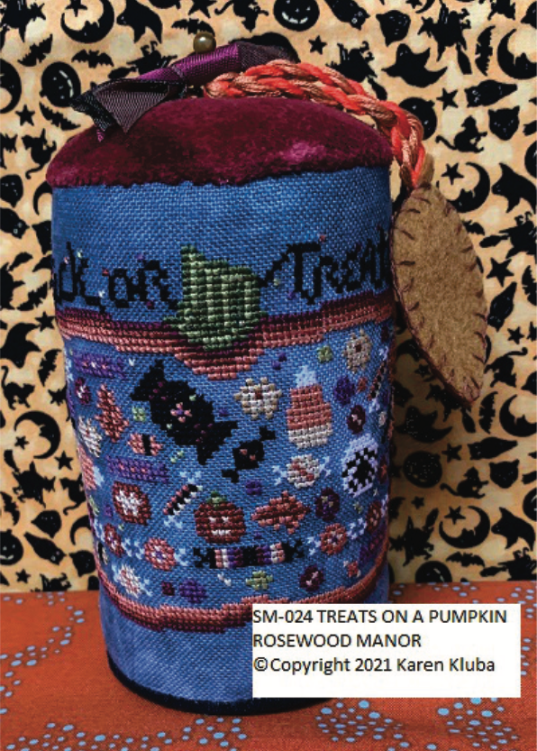 Treats on a Pumpkin - Rosewood Manor - Cross Stitch Pattern
