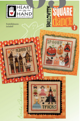 Halloween Square Dance #3 - Heart in Hand - Cross Stitch Pattern