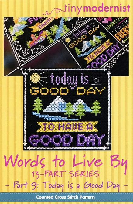 Words to Live By #10 Understanding Life - Tiny Modernist - Cross Stitch Pattern
