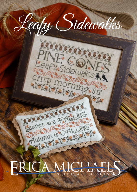 Leafy Sidewalks - Erica Michaels Needleart Designs - Cross Stitch Pattern