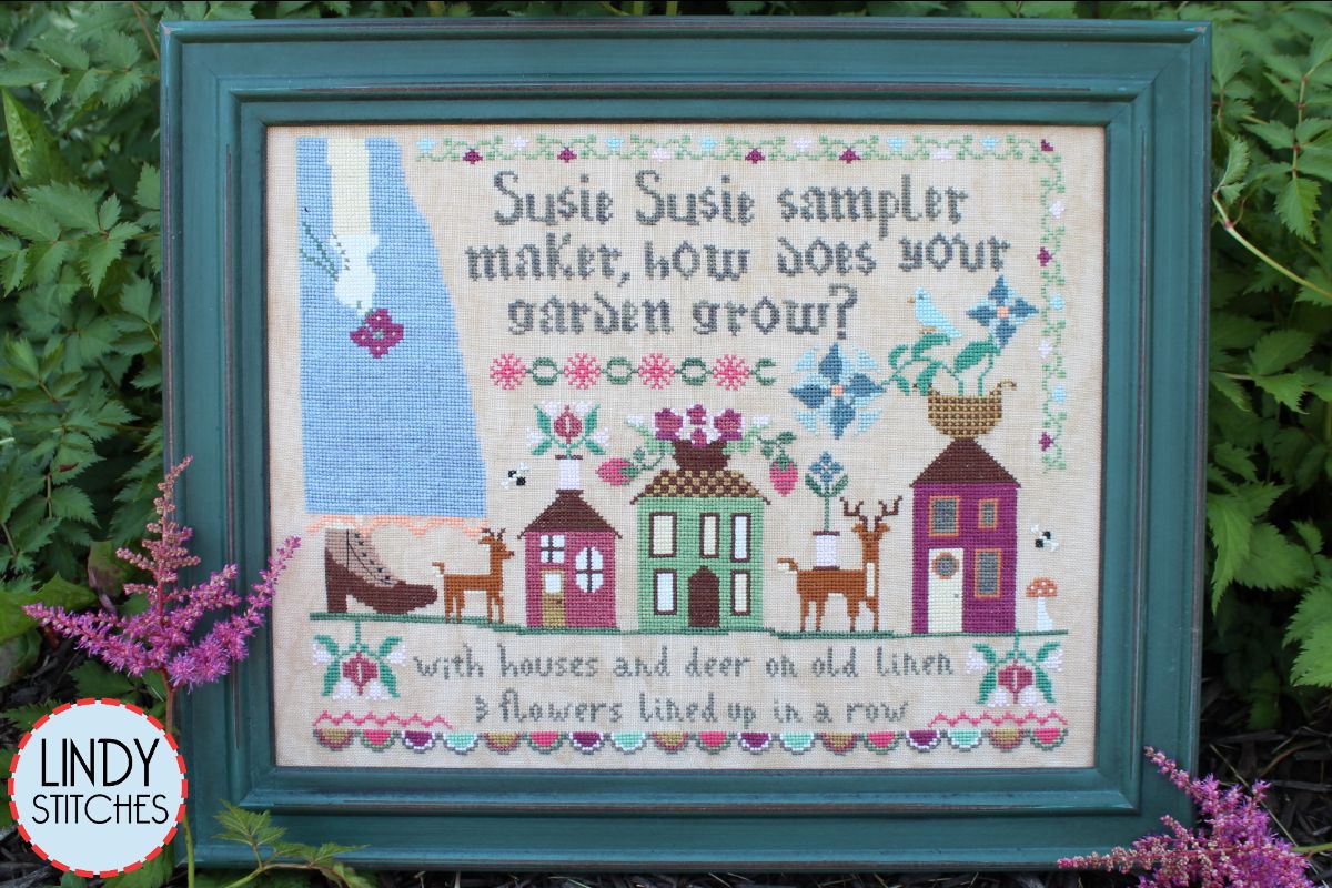 Susie Susie Samplermaker - Lindy Stitches - Cross Stitch Pattern