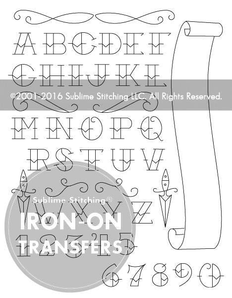 Tattoo Alphabet Small Pack - Sublime Stitching - Embroidery Pattern