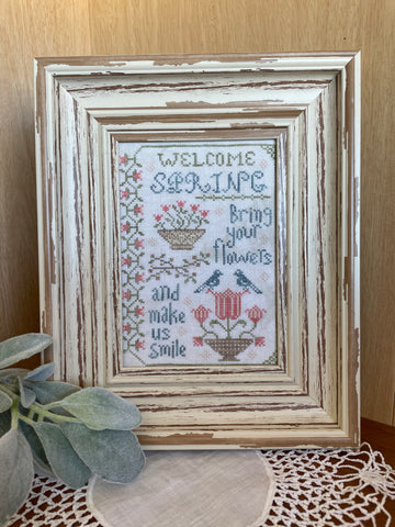 Welcome Spring Sampler - From the Heart - Cross Stitch Pattern