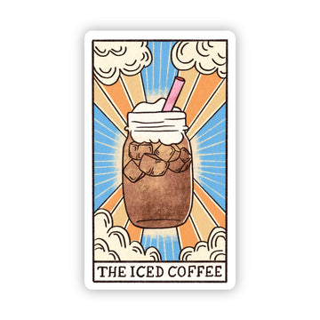 "The Iced Coffee" Tarot Card Sticker - Big Moods
