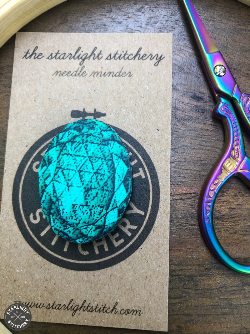 Crystals Wooden Needle Minders