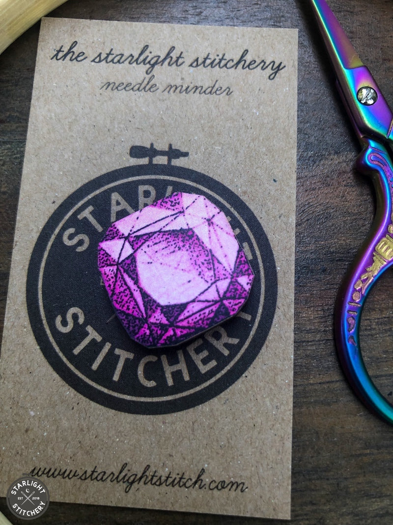 Crystals Wooden Needle Minders