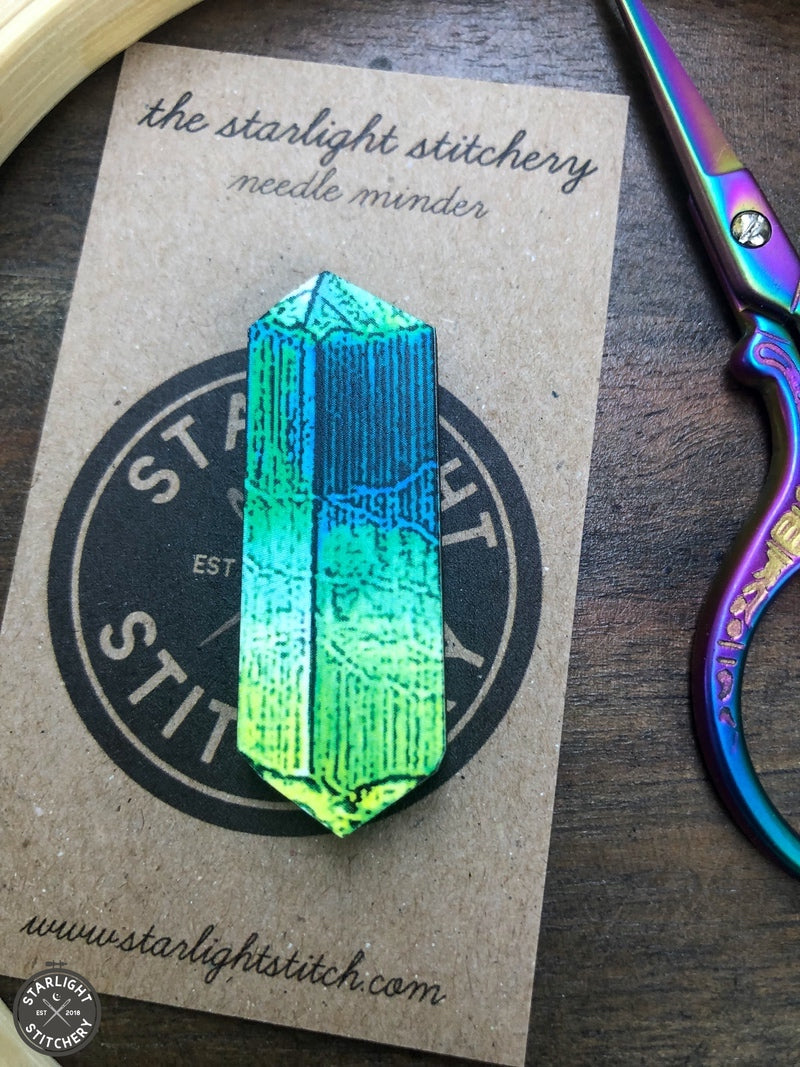 Crystals Wooden Needle Minders