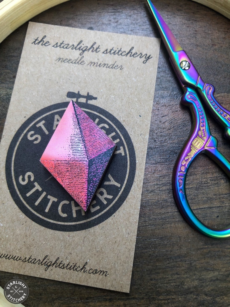 Crystals Wooden Needle Minders