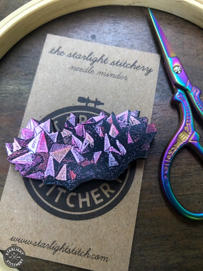 Crystals Wooden Needle Minders