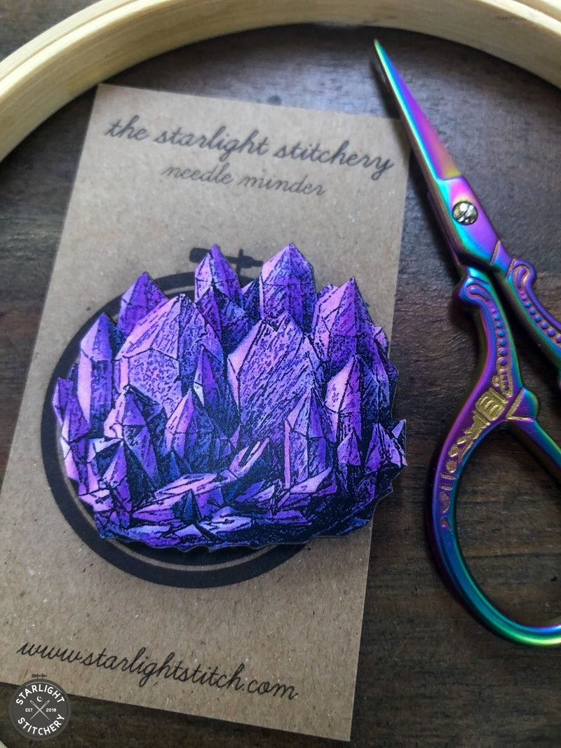 Crystals Wooden Needle Minders