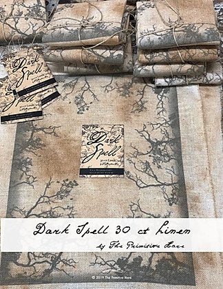 30 ct Linen "Dark Spell" - The Primitive Hare - Cross Stitch Fabric