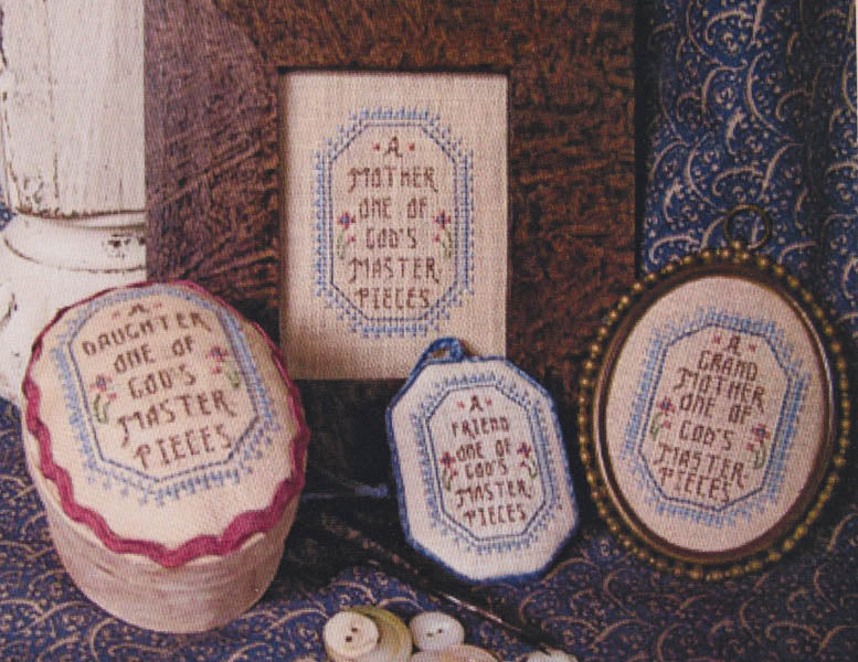 Special Ladies: Grandmother, Mother, Daughter, Sister, Aunt, Friend, Baby Girl, Daughter-in-Law, Sister-In-Law, Mother-in-Law - Homespun Elegance - Cross Stitch Pattern