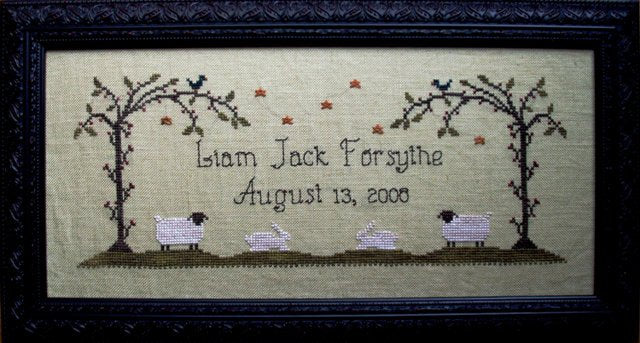 American Baby - Willow Hill Samplings - Cross Sttich Pattern