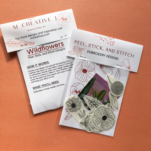 Wildflower Designs Peel, Stick, & Stitch - MCreativeJ - Embroidery Pattern
