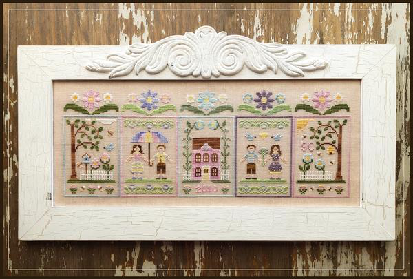 Spring Social - Country Cottage Needleworks - Cross Stitch Pattern