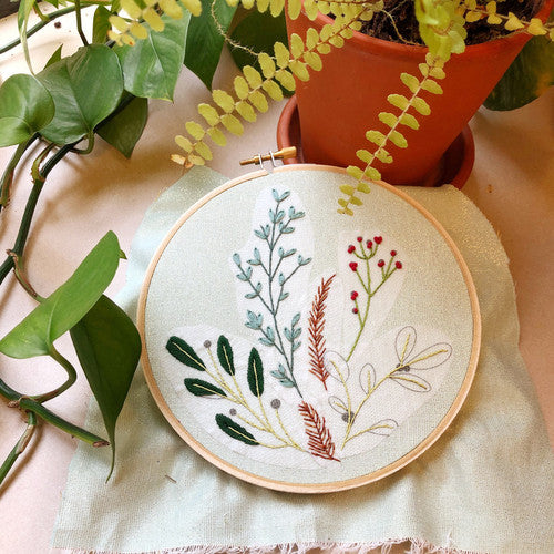 Winter Botanicals Designs Peel, Stick, & Stitch - MCreativeJ - Embroidery Pattern