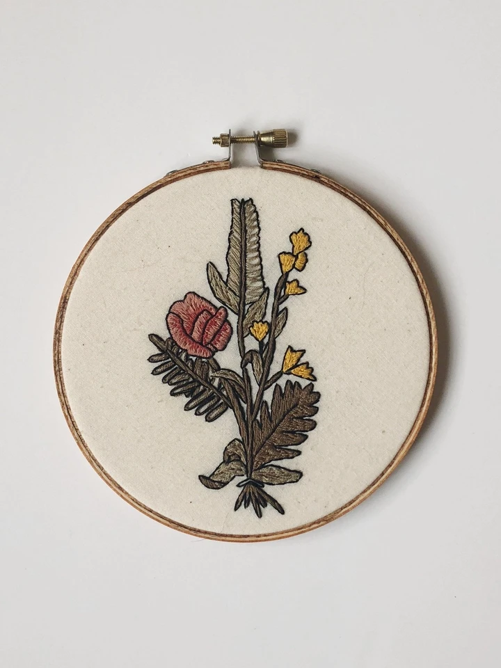 Mcreativej Florals - Peel Stick and Stitch Hand Embroidery Patterns
