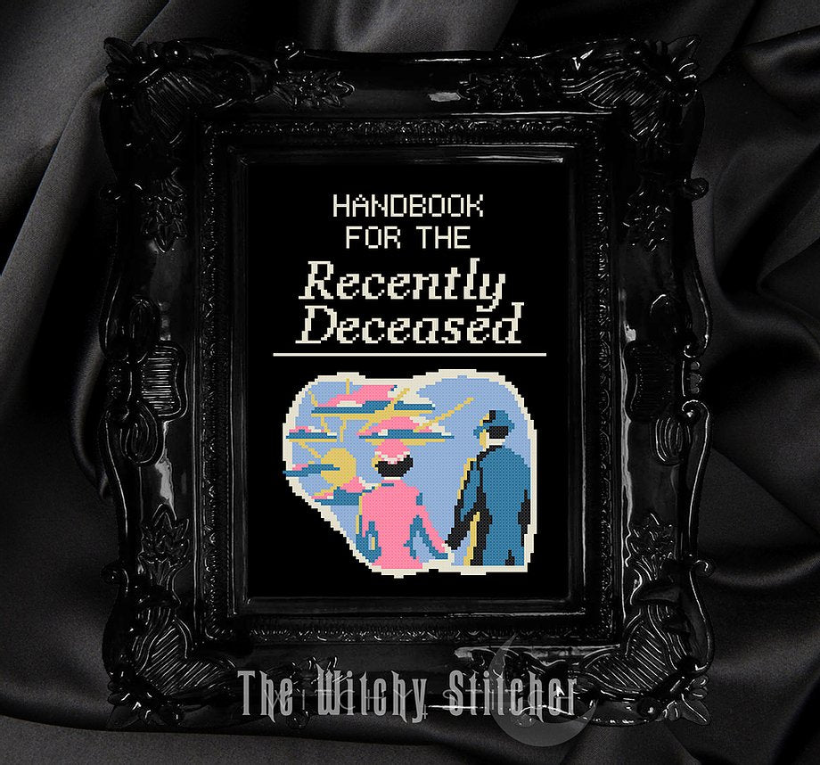 Handbook for the Recently Deceased - The Witchy Stitcher - Cross Stitch Pattern