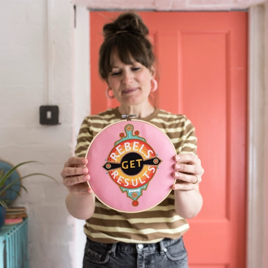 Rebels Get Results - Cotton Clara - Embroidery Kit