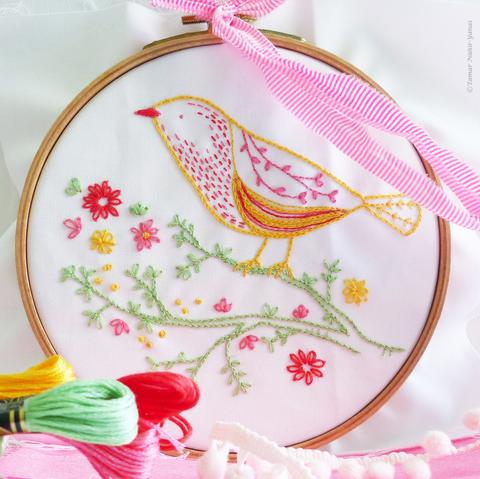 Yellow Bird - Tamar Nahir-Yanai - Embroidery Kit