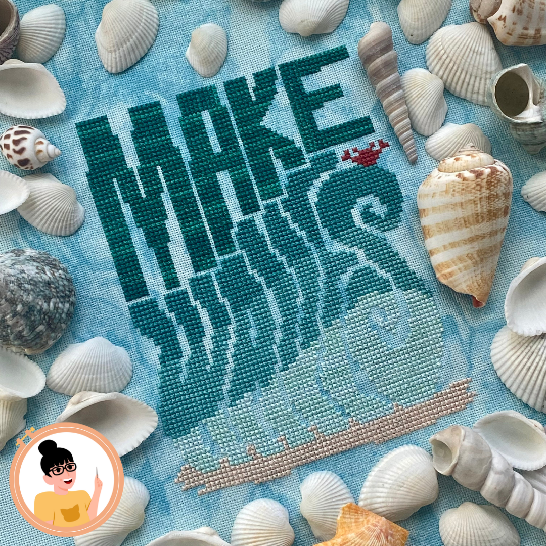 Make Waves - TopKnot Stitcher Shop - Cross Stitch Pattern