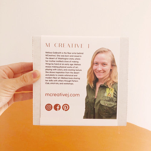 DIY Beginner Embroidery Desert Landscape - MCreativeJ - Embroidery Kit